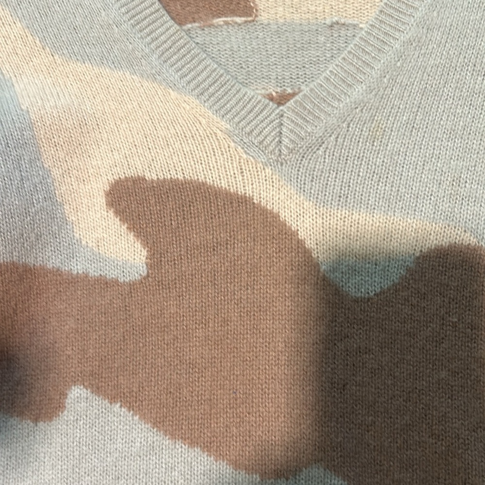 skull cashmere vneck sweater - Picture 4 of 7